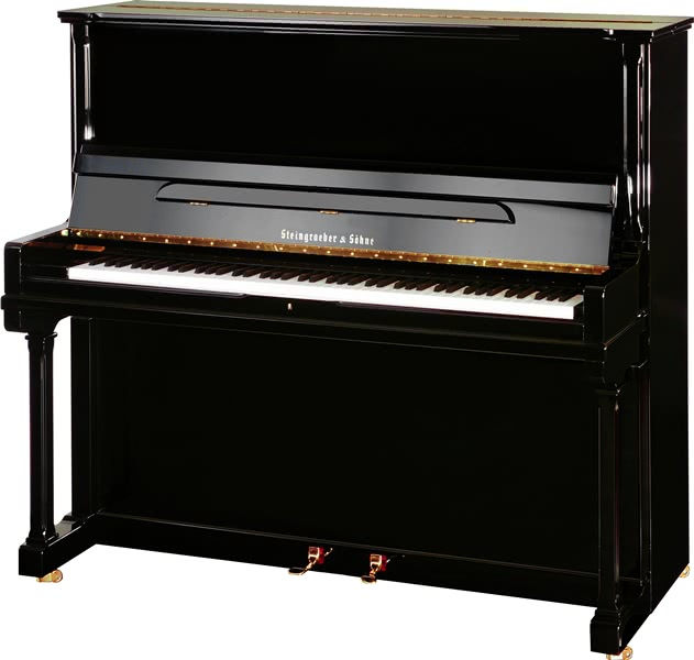 Концертное пианино черное полированное